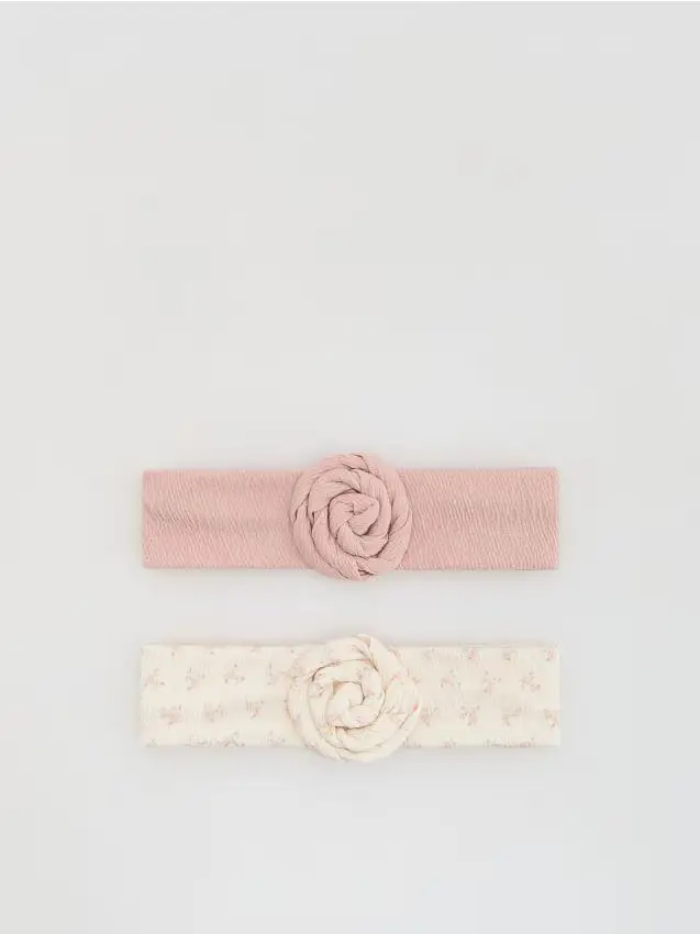 Reserved Confezione da 2 fasce per capelli in cotone - multicolore