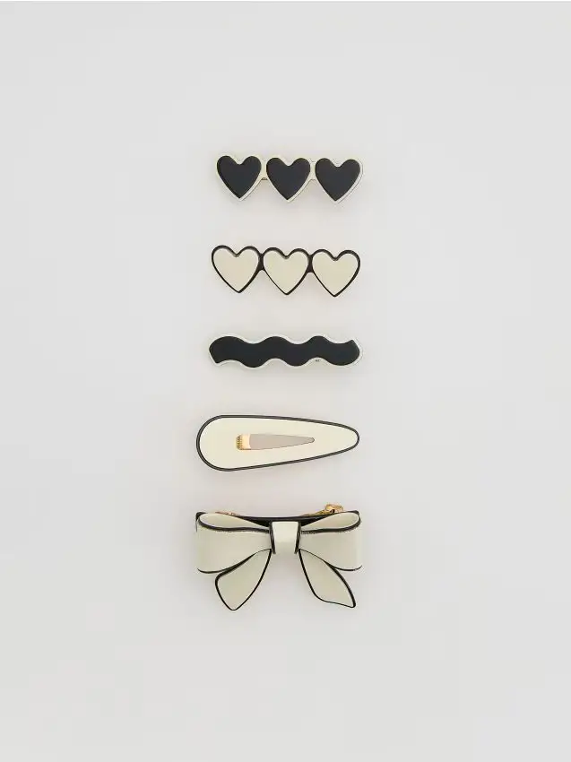 Reserved Fermagli per capelli confezione da 5 - nero