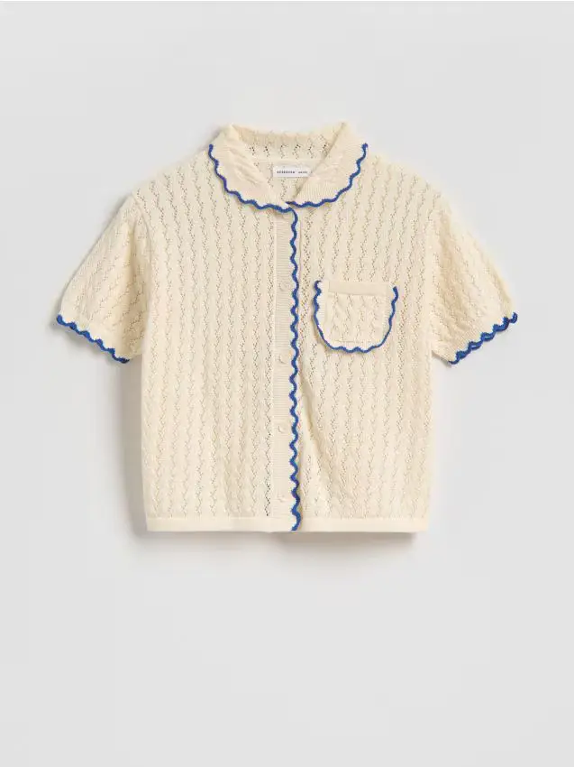 GIRLS` BLOUSE - nude