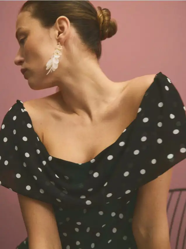 Mother of pearl earrings - bianco