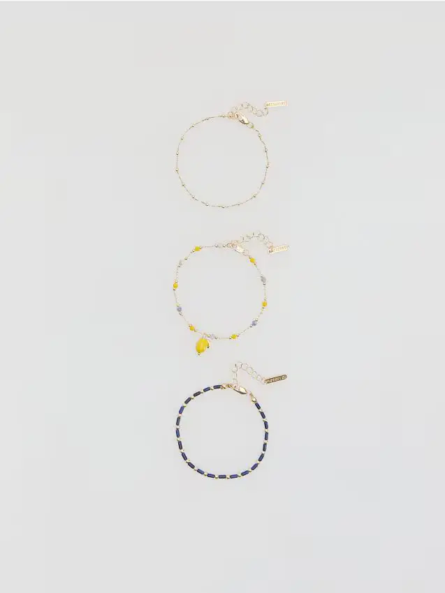 Set di 3 bracciali - multicolore
