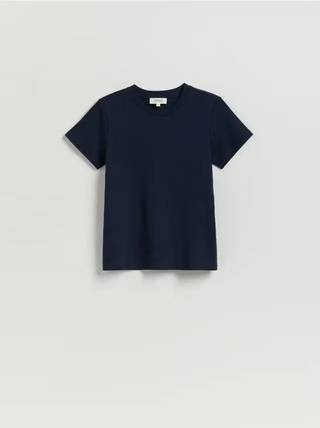 T-shirt in cotone - blu scuro