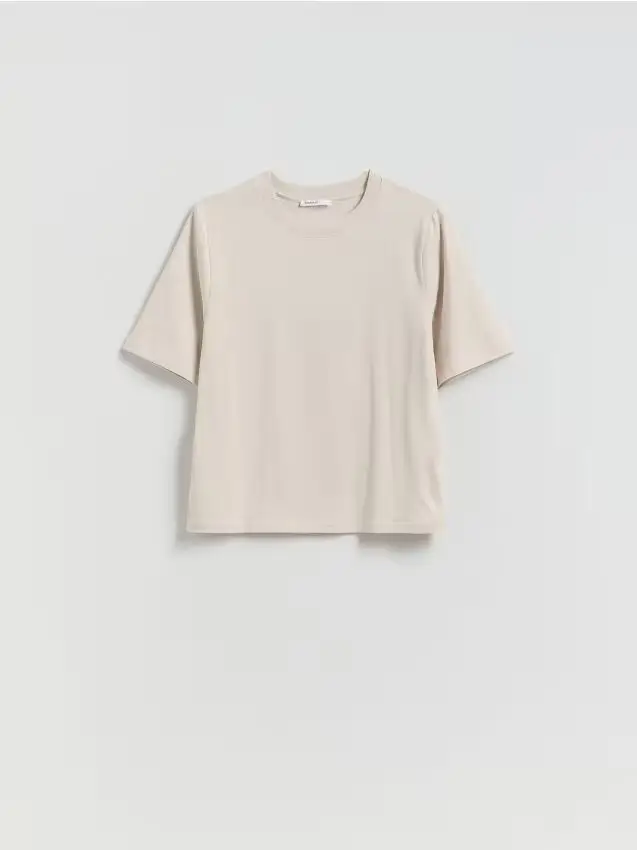 T-shirt in misto cotone - beige
