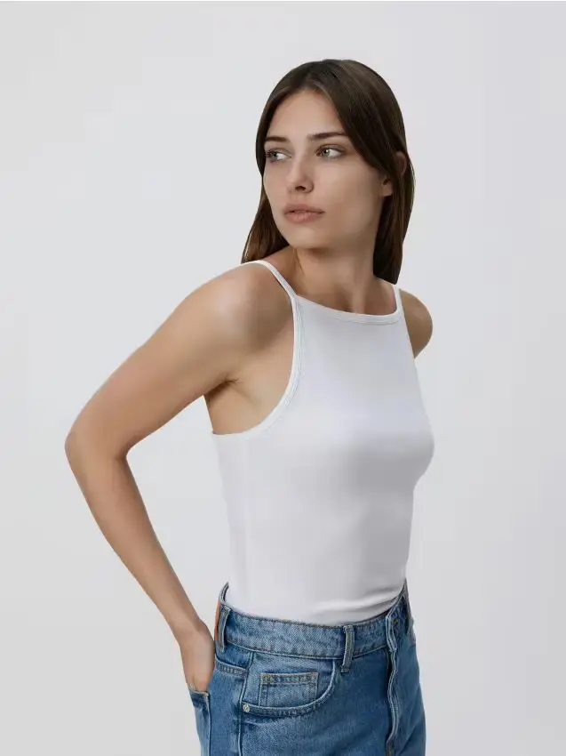 Top in modal - bianco