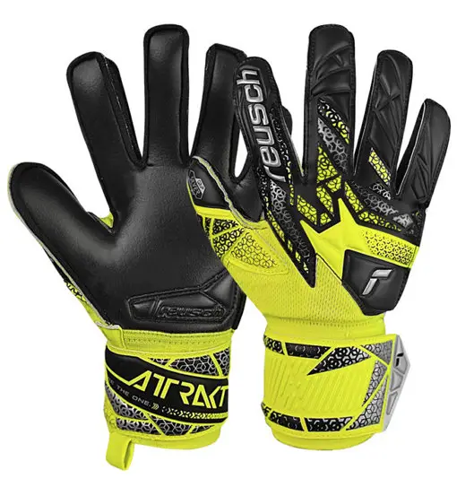 Reusch Attrakt Silver - guanti da portiere - bambino Yellow