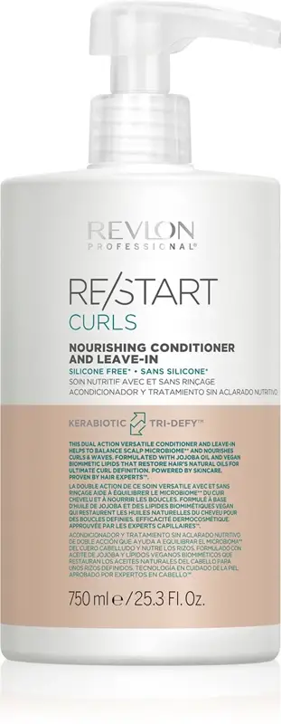 Revlon Balsamo nutriente senza risciacquo per capelli ricci e mossi Restart Curl s (Balsamo Nutriente) - Volume 750 ml