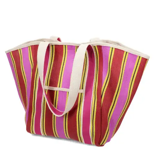 Rex London Borsa a mano riciclata con manico in tela Rose