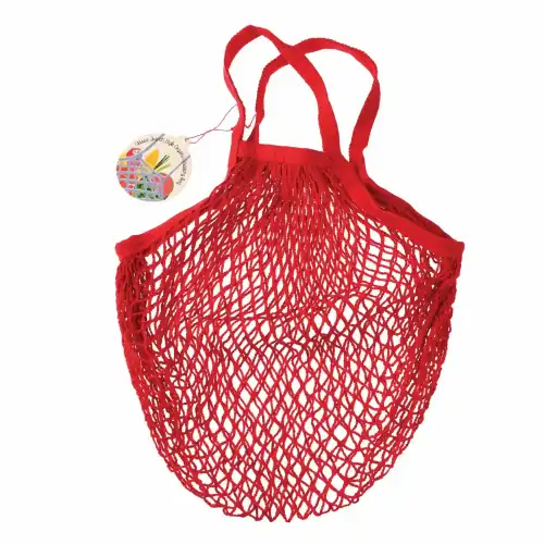 Rex London Borsa della spesa in cotone biologico Rouge