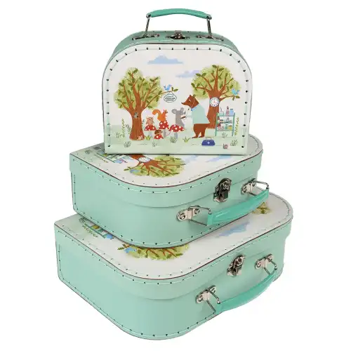 Rex London Casi di bambini Woodland Friends (x3) Vert