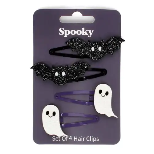 Rex London Fermagli per capelli sparkling spooky (x4) Violet