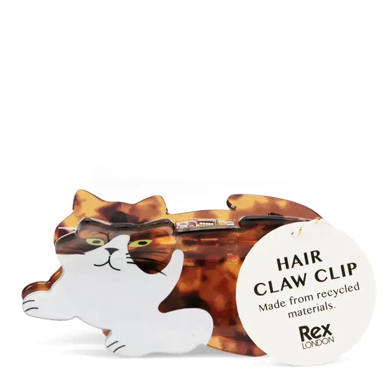 Rex London Fermaglio per capelli da ragazza Cat Marron