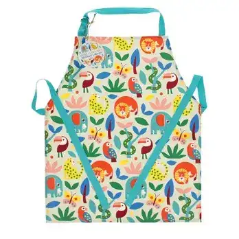 Rex London Grembiule lavabile per bambini Wild Wonders Vert