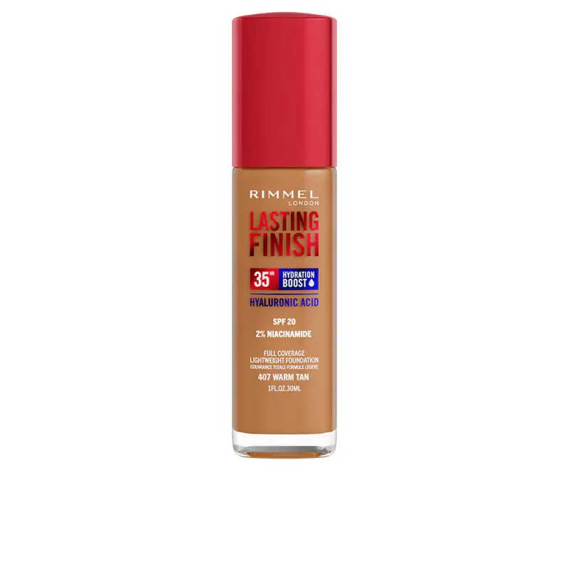 Rimmel London Lasting Finish Boost idratante Spf20 407-Warm Tan 30ml