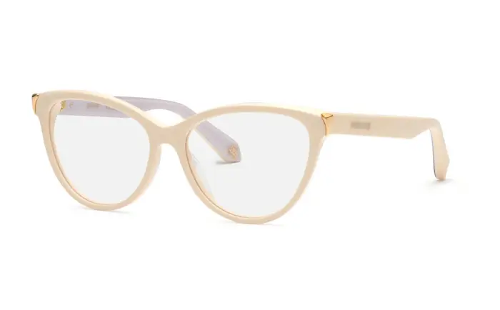Roberto Cavalli Donna VRC102M 09X7 Montature da vista Acetato Avorio Farfalla