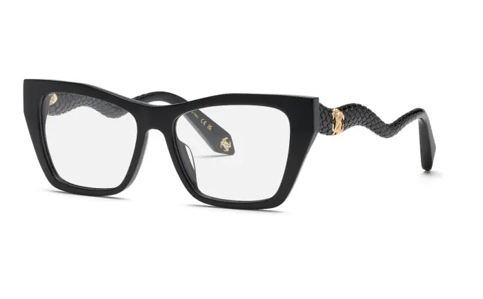 Roberto Cavalli Donna VRC117M 700 Montature da vista Acetato Nero Squadrata