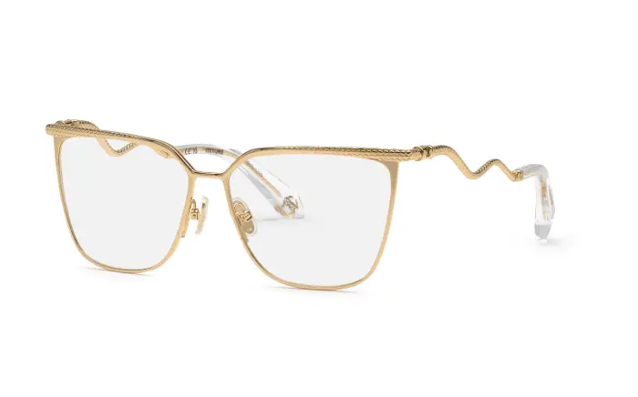 Roberto Cavalli Donna VRC122M 300 Montature da vista Metallo Oro Farfalla