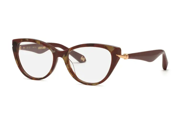 Roberto Cavalli Donna VRC162M 09Z6 Montature da vista Acetato Farfalla
