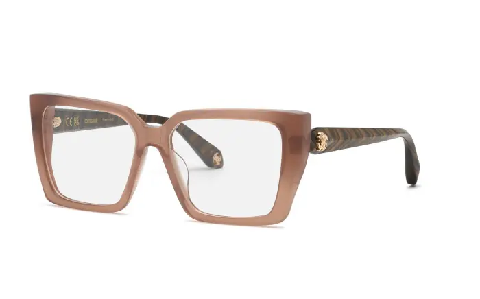 Roberto Cavalli Donna VRC163M 06XM Montature da vista Acetato Marrone Squadrata