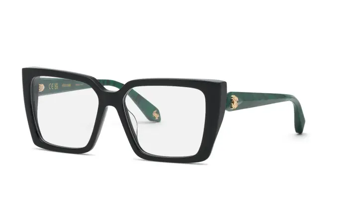 Roberto Cavalli Donna VRC163M 700 Montature da vista Acetato Nero Squadrata