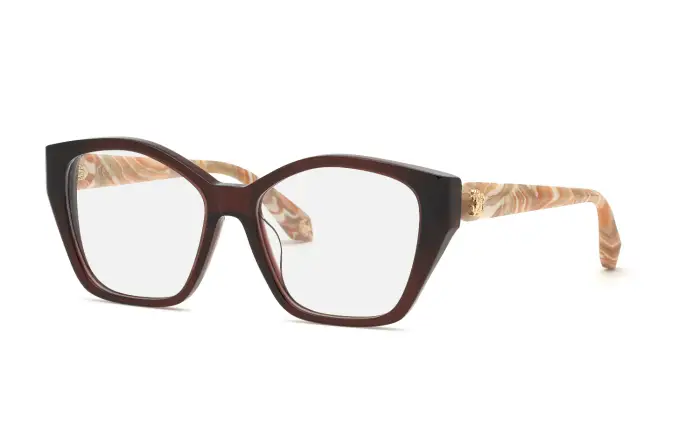 Roberto Cavalli Donna VRC164M 099N Montature da vista Acetato Bordeaux Geometrica