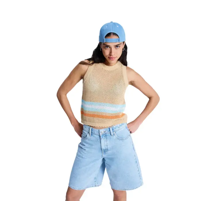 Canottiera da donna Roxy Sandy Shells Beige