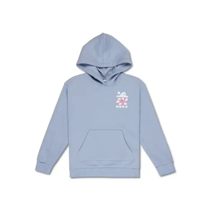 Felpa da bambina con cappuccio Roxy Surf Feeling Brushed Bleu