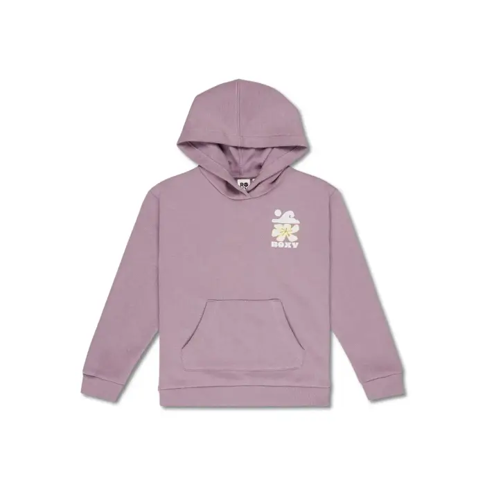 Felpa da bambina con cappuccio Roxy Surf Feeling Brushed Violet