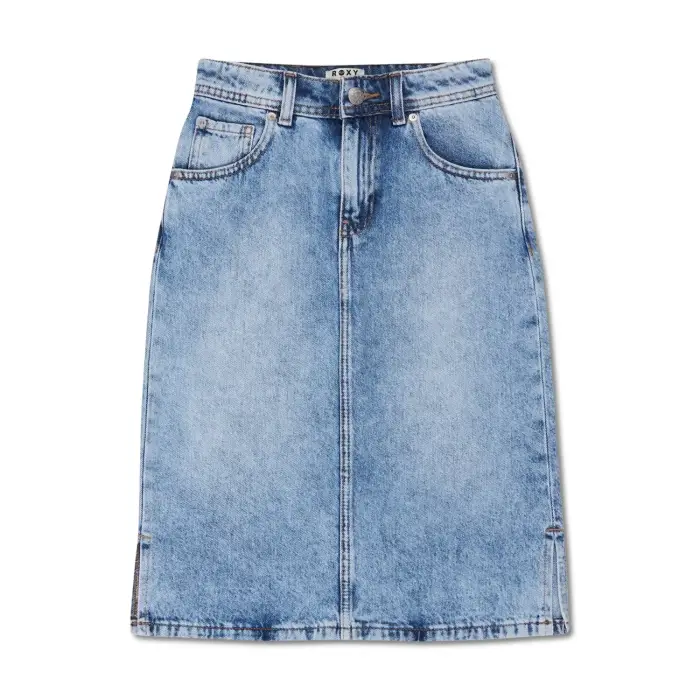 Gonna in denim per bambina Roxy Glossy Candy Mid Bleu