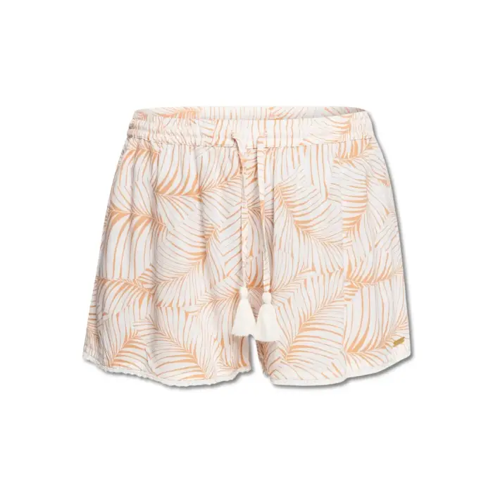 Pantaloncini da bagno da donna Roxy Salty Tan Blanc