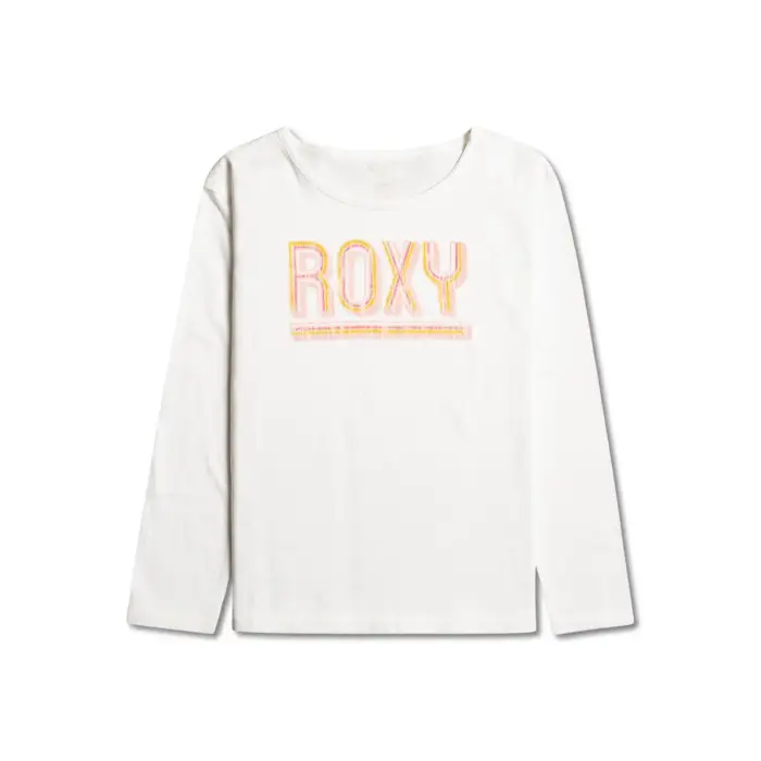 T-shirt bambina a maniche lunghe Roxy The One A Blanc
