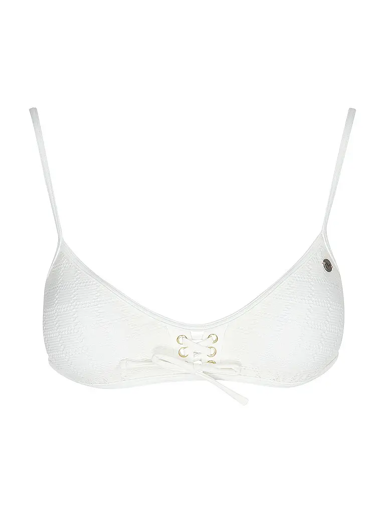 Roxy Top bikini da donna Island Bralette bianco