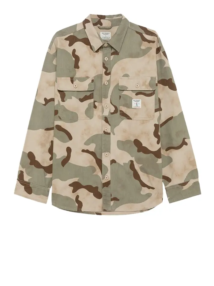 camicia casual roy rogers da uomo - verde