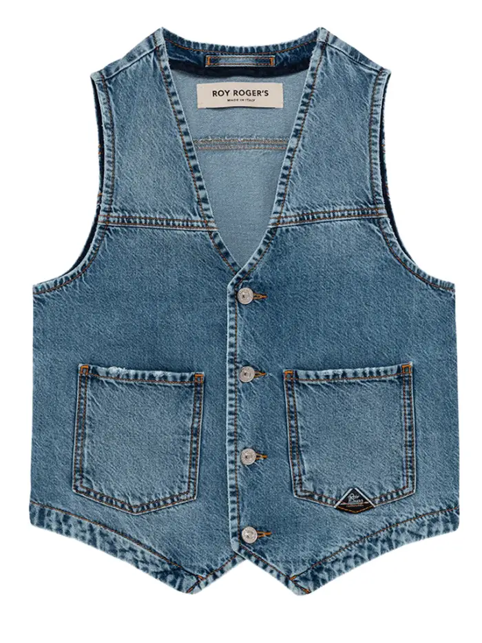 gilet roy rogers da donna - denim
