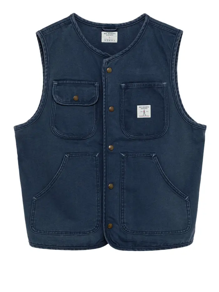 gilet roy rogers da uomo - blu