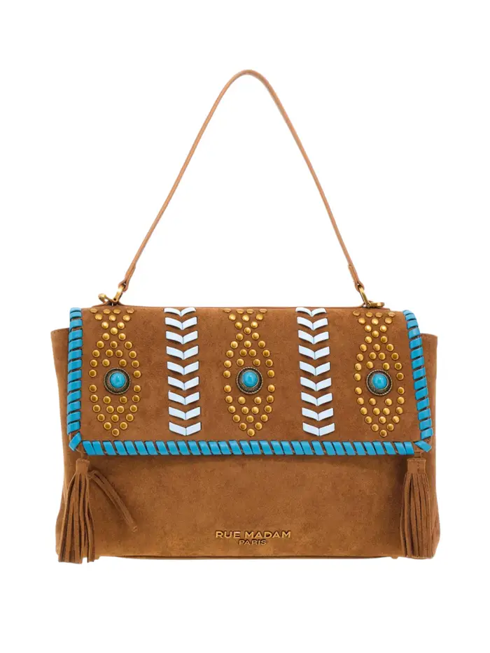 borsa a tracolla rue madam da donna - marrone