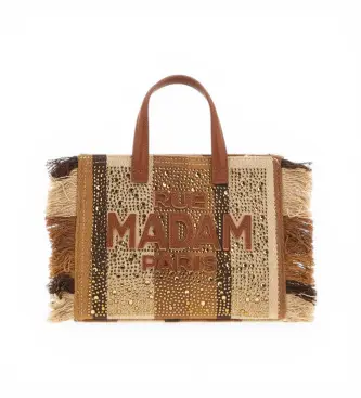 RUE MADAM PARIS per donna 1529 Mini borsa tote Casablanca, marrone (OSFA), Casual, Poliuretano
