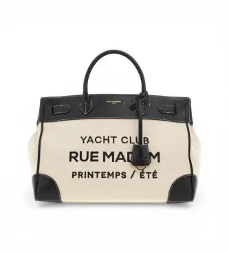RUE MADAM PARIS per donna 1556 Borsa tote Riviera nera (OSFA), Nero, Casual, Poliuretano