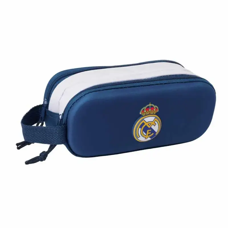 Safta Astuccio 3D doppio per matite bambino Real Madrid 2025/26 Blanc