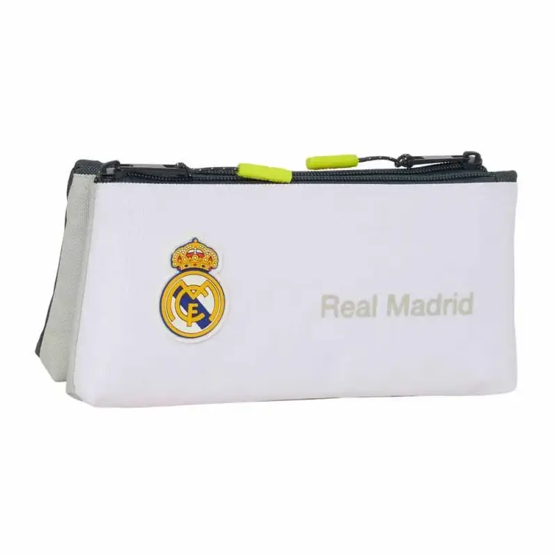 Safta Astuccio doppio per matite bambino Real Madrid 2025/26 Blanc
