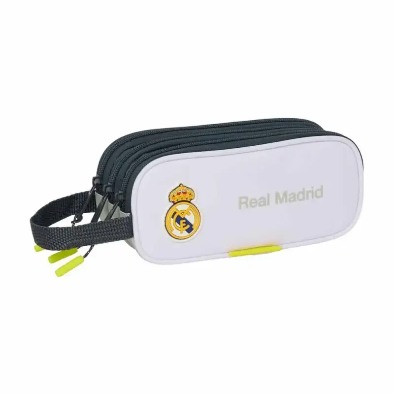 Safta Astuccio triplo per matite bambino Real Madrid 2025/26 Blanc