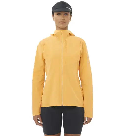 Salomon Bonatti Trail JKT W - giacca trail running - donna Yellow