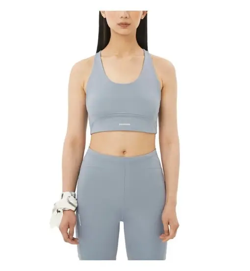 Salomon SHKout Core Bra W - reggiseno sportivo alto sostegno - donna Blue