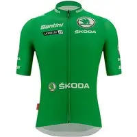 Santini Maglia manica corta LA VUELTA 2021 Best Sprinter Verde chiaro