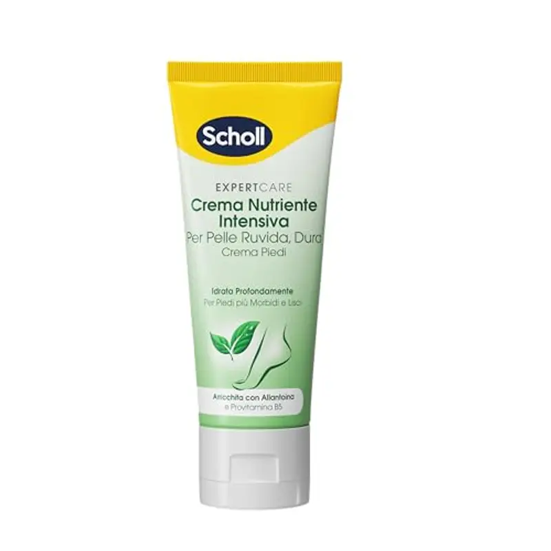 Dr. Scholl's Scholl Crema Nutriente Intensiva, Crema Piedi Arricchita con Urea, Vitamina E e Complesso Provitaminico B5 per Levigare la