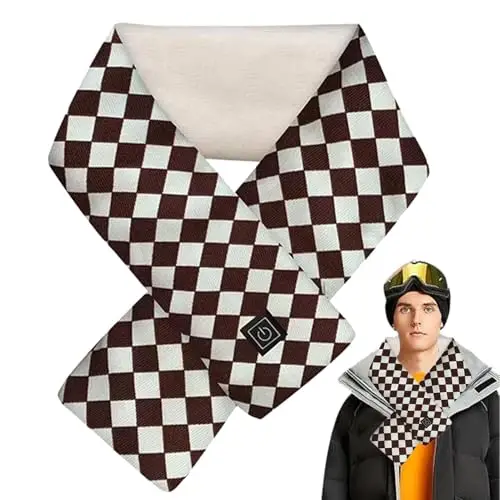 Generico Sciarpa elettrica riscaldata, Sciarpa riscaldante elettrica - Sciarpa riscaldata da uomo ricaricabile, Fascia per il