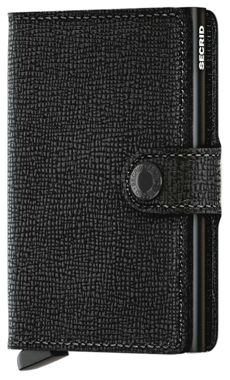 Secrid Mini portafoglio in saffiano, colore nero