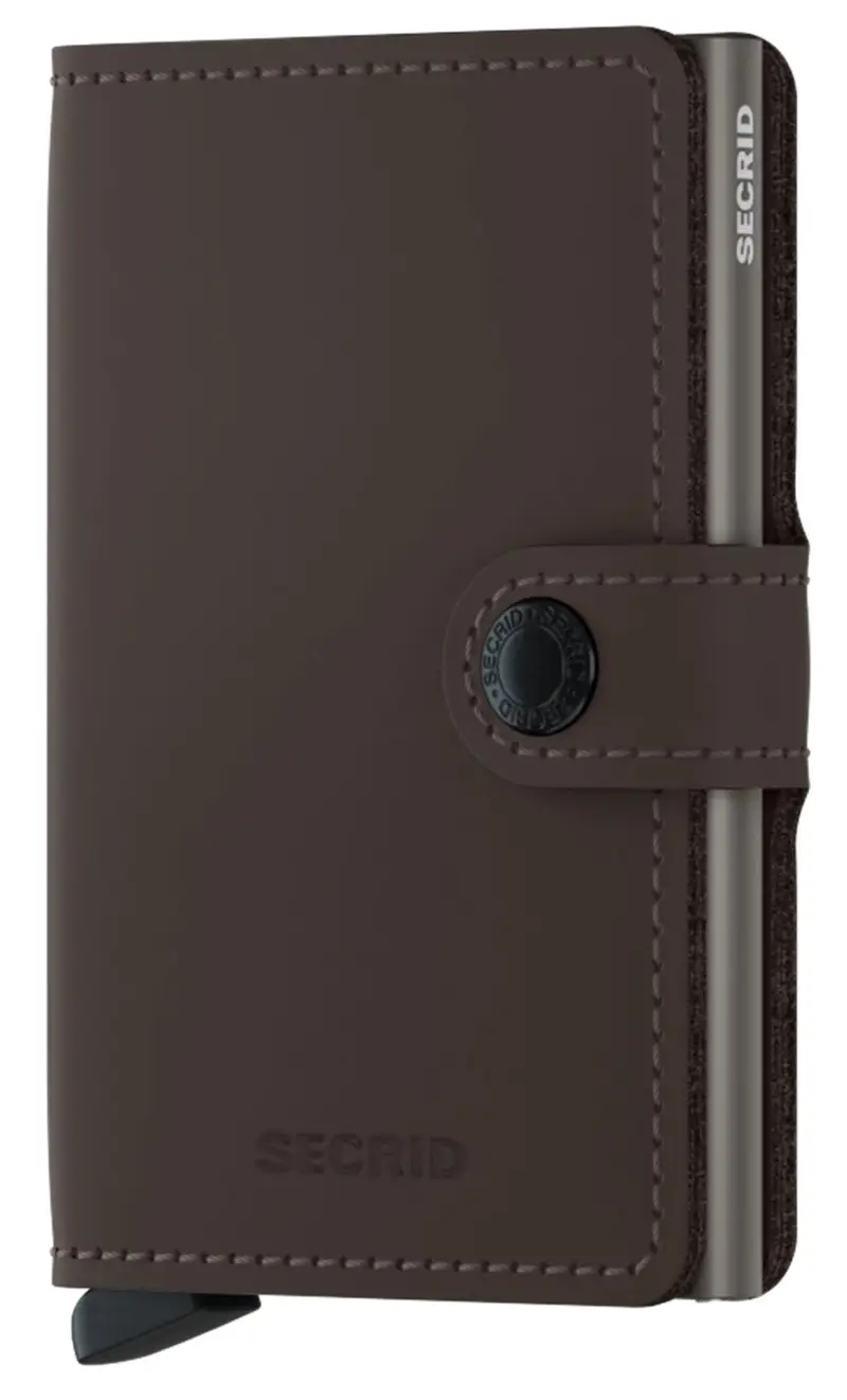 Secrid Mini portafoglio matte, colore fango