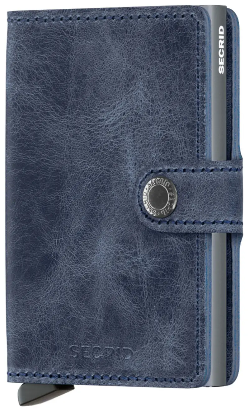 Secrid Mini portafoglio vintage, colore blu
