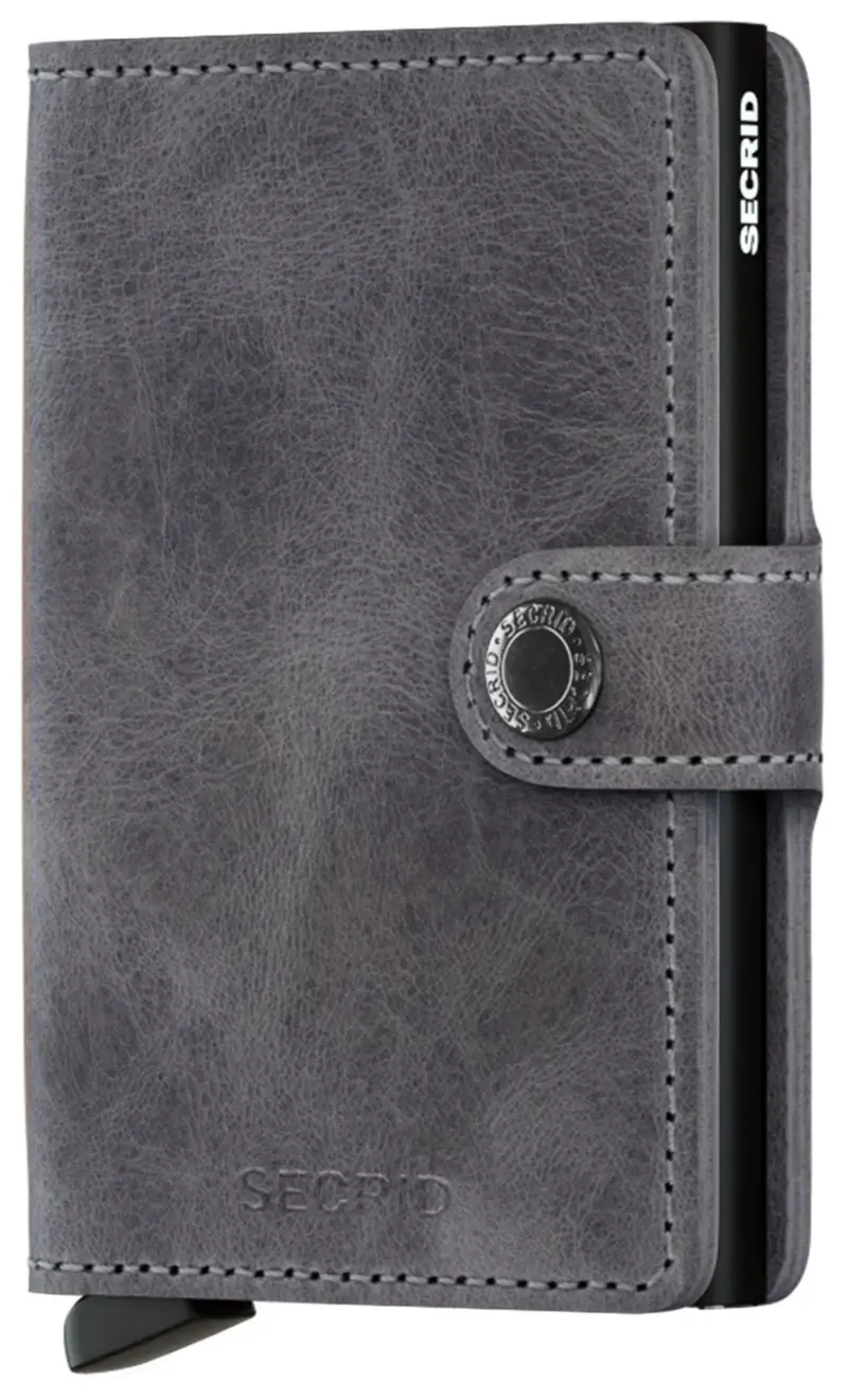Secrid Mini portafoglio vintage, colore grigio
