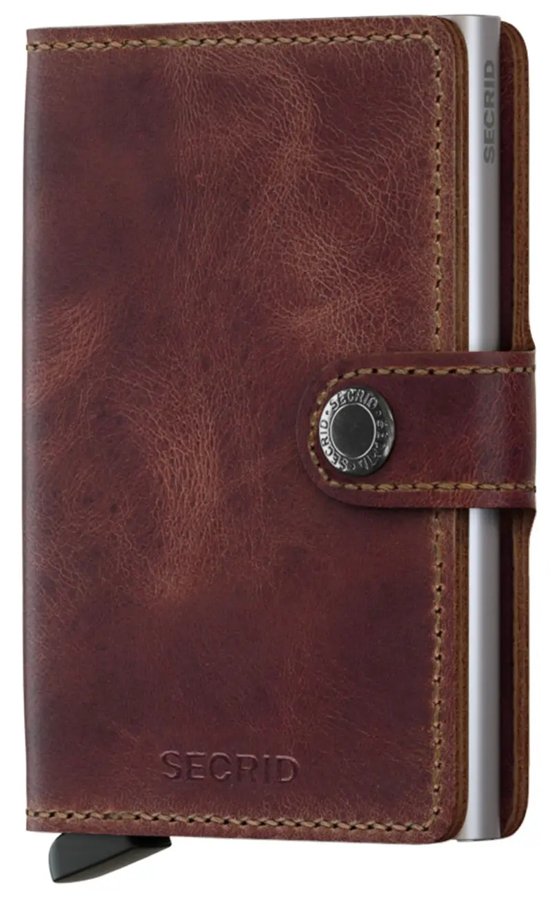Secrid Mini portafoglio vintage, colore moro